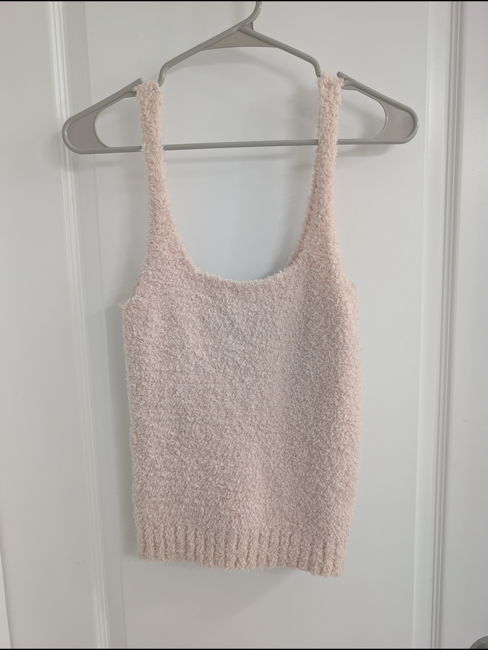 SKIMS Plush Knit Tank in Pale Pink